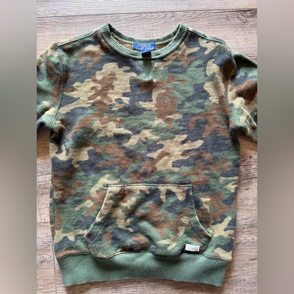 Polo by Ralph Lauren Kids Green Camouflage Hoodie - Picture 5 of 6